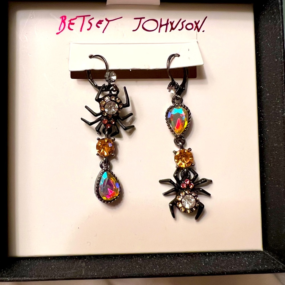 Betsey Johnson Spider earrings